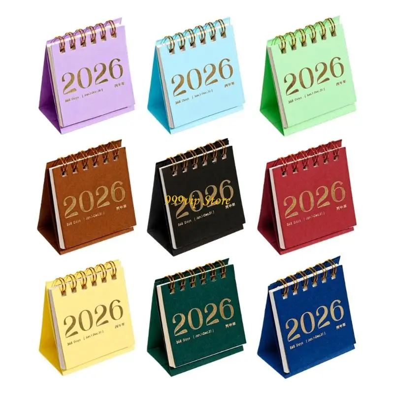 

C90C Ежемесячный календарь на 2026 год, карманный календарь, креативное украшение для рабочего стола, ежедневник, портативный