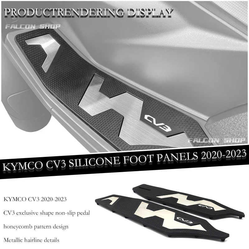 Suitable For KYMCO CV3 Motorcycle non slip pedal 2020 2021 2022 2023 CV 3 Foot Panels Accessories