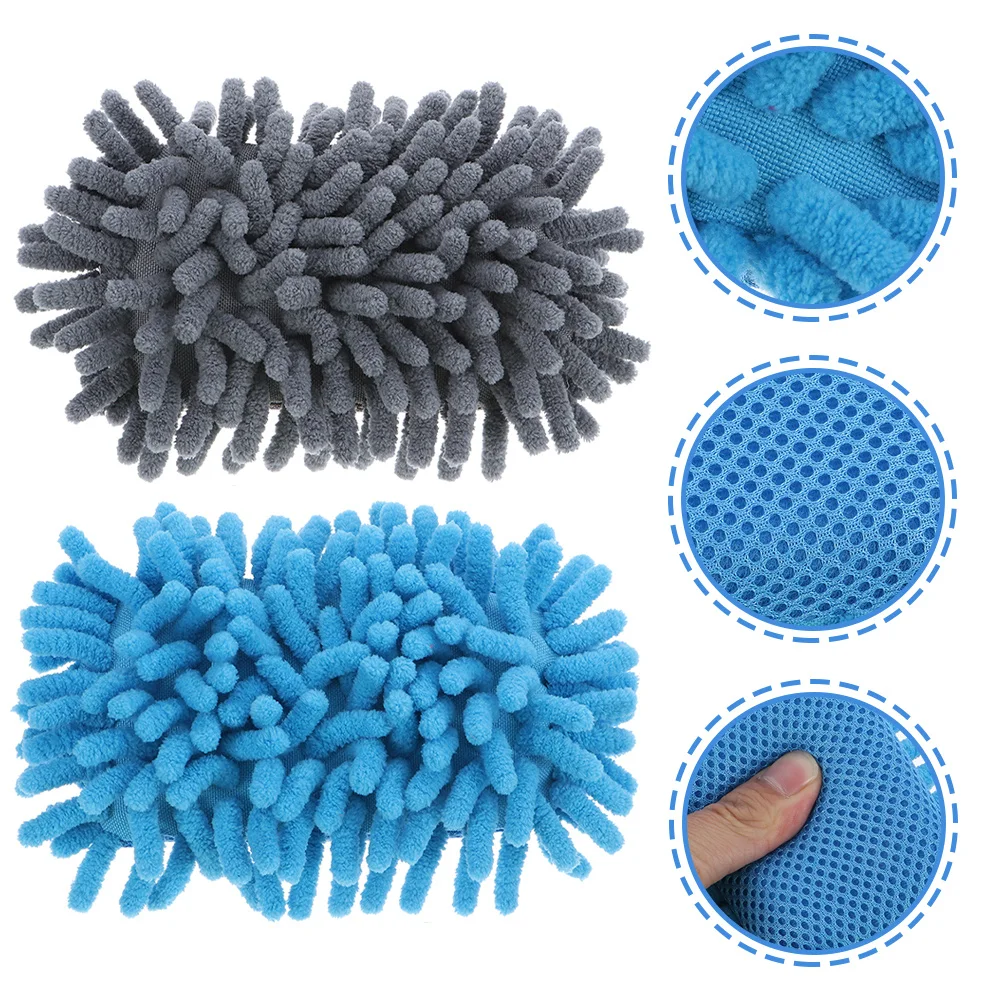 

2Pcs Whiteboard Eraser Microfiber Chenille Sponge Dry Erase Cleaner Washable Board Wiper Marker Remover