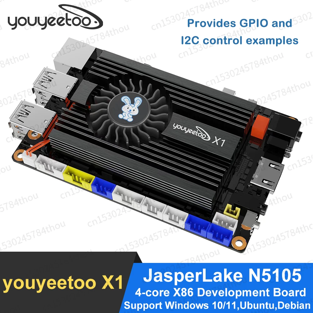 

youyeetoo X1 SBC Motherboard 11th Gen JasperLake N5105 quad-core X86 Development Board Windows10/11/Ubuntu NVME SSD/M.2 SATA SSD