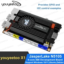 youyeetoo X1 SBC płyta główna 11. generacji JasperLake N5105 czterordzeniowy X86 płyta rozwojowa Windows10/11/Ubuntu NVME SSD/M.2 SATA SSD