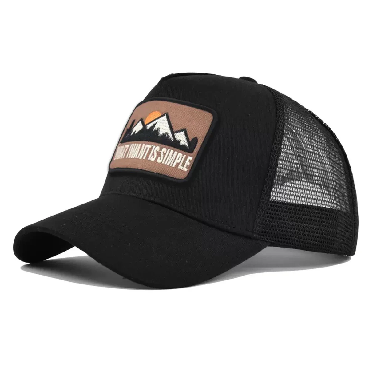 Unisex WHAT I WANT IS SIMPLE Print Baseball Net Caps Spring Summer Outdoor Adjustable Casual Hats Sunscreen Hat Sports Cap