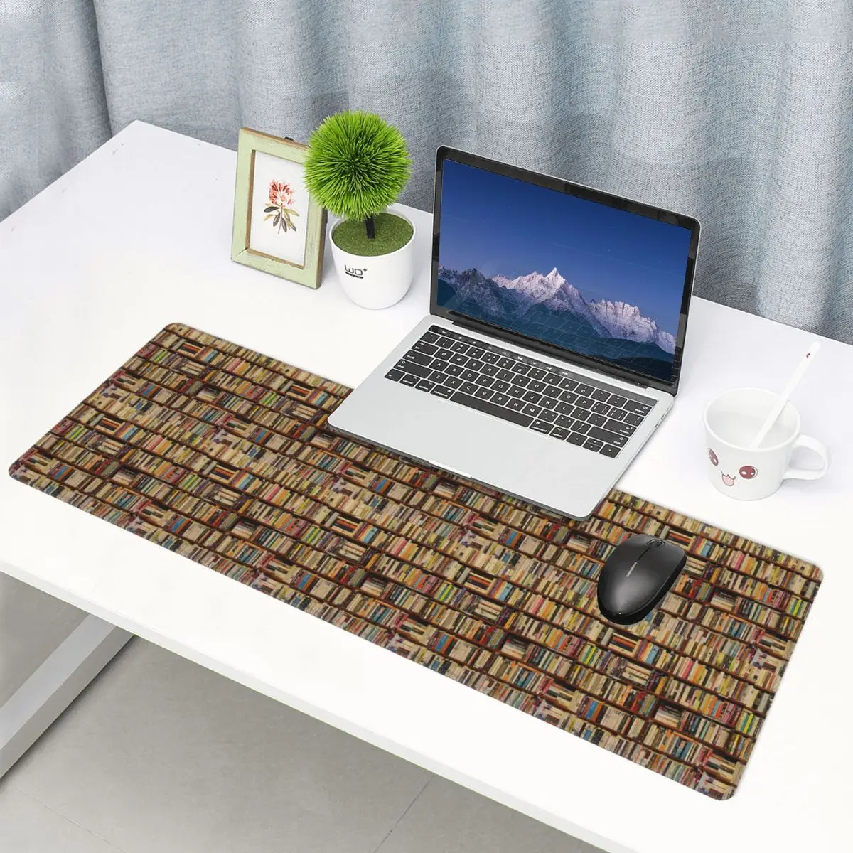 Large Mouse Pad Education Library Book Gamer PC Laptop Mats Keyboard Carpet Computer Gaming Office Accessories Desk Mat