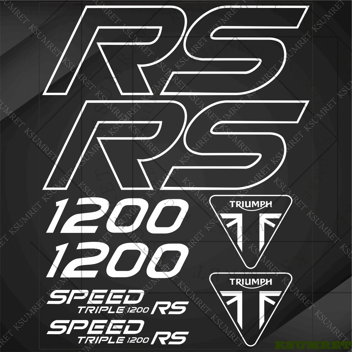 

Наклейки для мотоциклов Triumph SPEED TRIPLE 1200 RS, аксессуары, гоночный логотип, наклейка на бак, водонепроницаемая эмблема