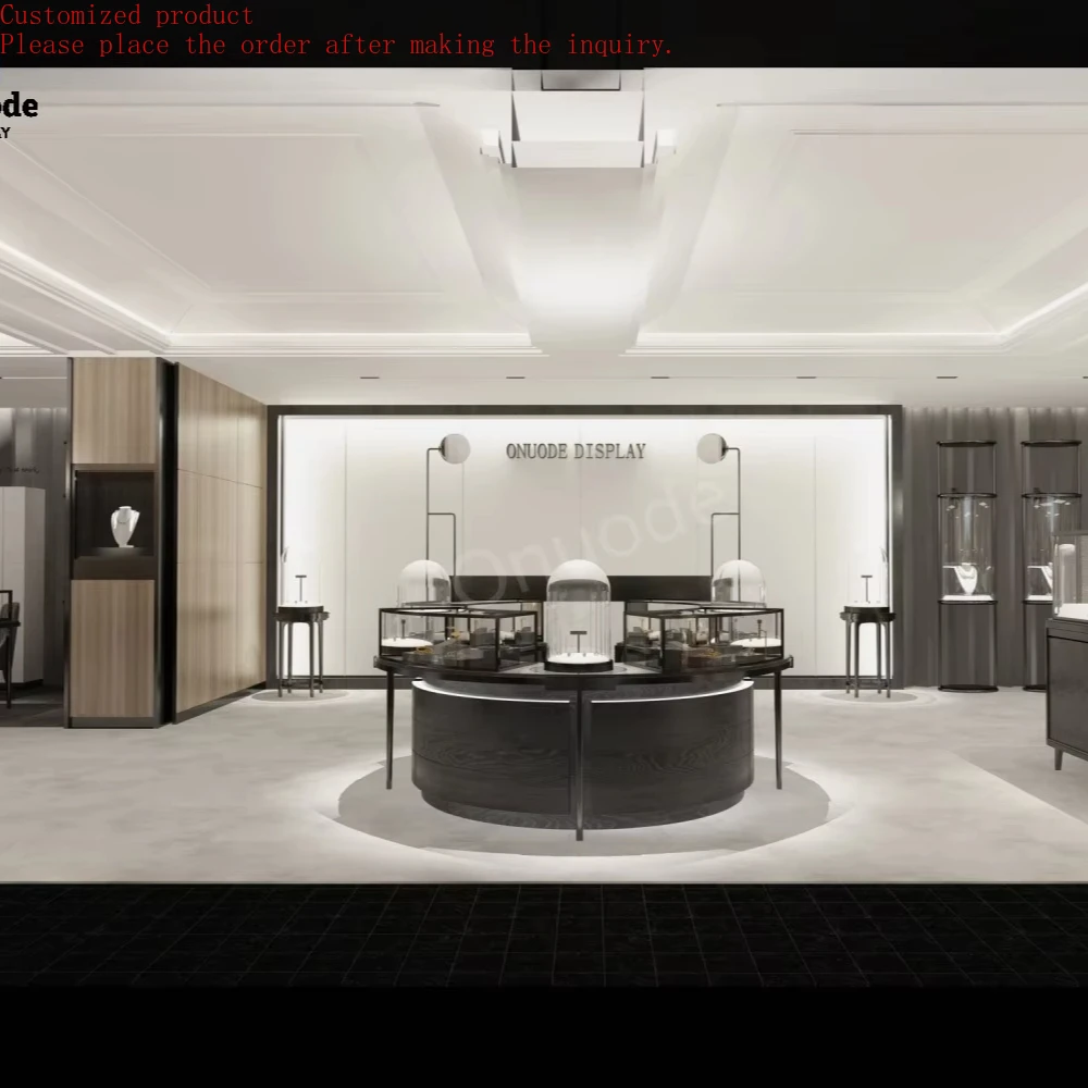 

Custom.Custom LED-Lit Jewelry Store Interior Design Showcase for Jewelry Kiosk Display