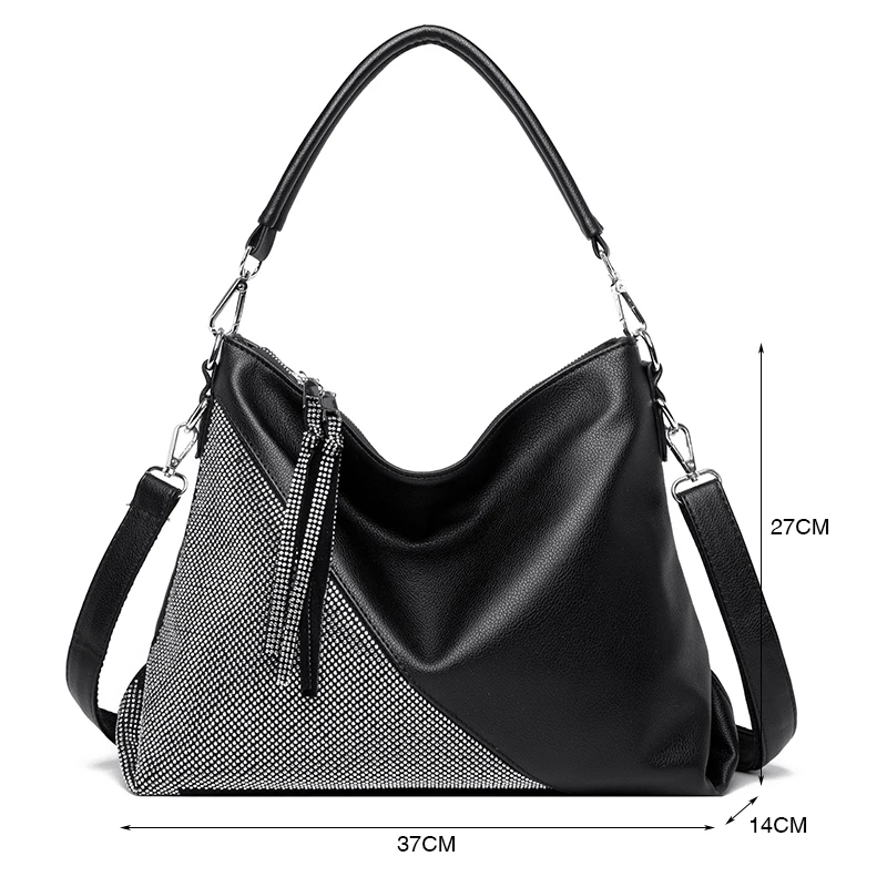 Luxury Designer Handbag Diamonds Women Fashion Shoulder Bags Large Tote Ladies Handbags Soft Leather Messenger Crossbody Bags