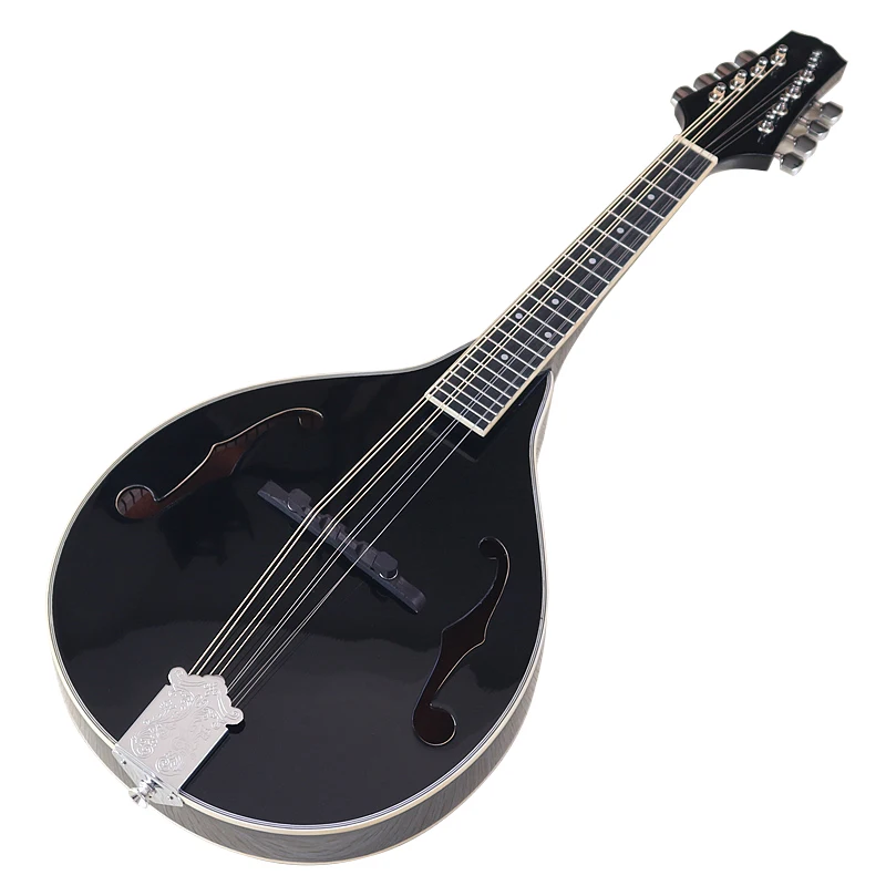 8 string Hand-made Mandolin guitar high gloss solid spruce wood top 31/26 inch scoop shape laminated sapele wood