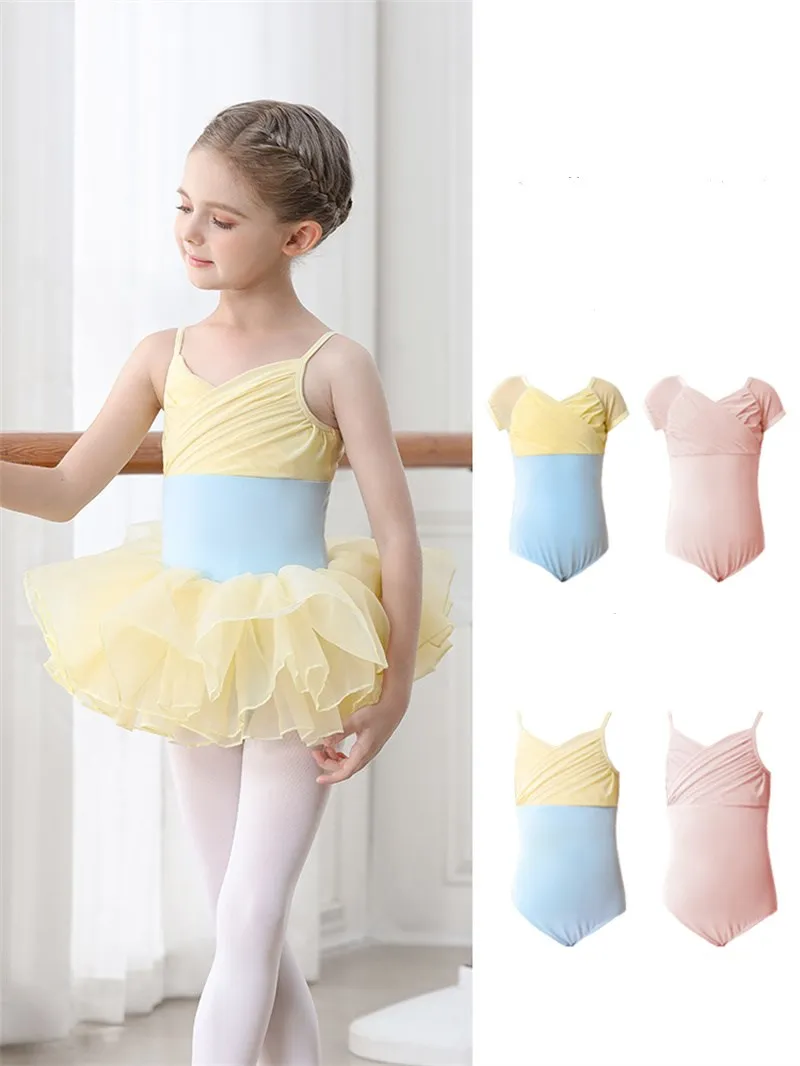 

Gauze Dance Ballet Tutu Leotard Ballerina Outfit for Toddler Girls Party Dress Gymnastics Skating Training Top Fluffy Skirt New