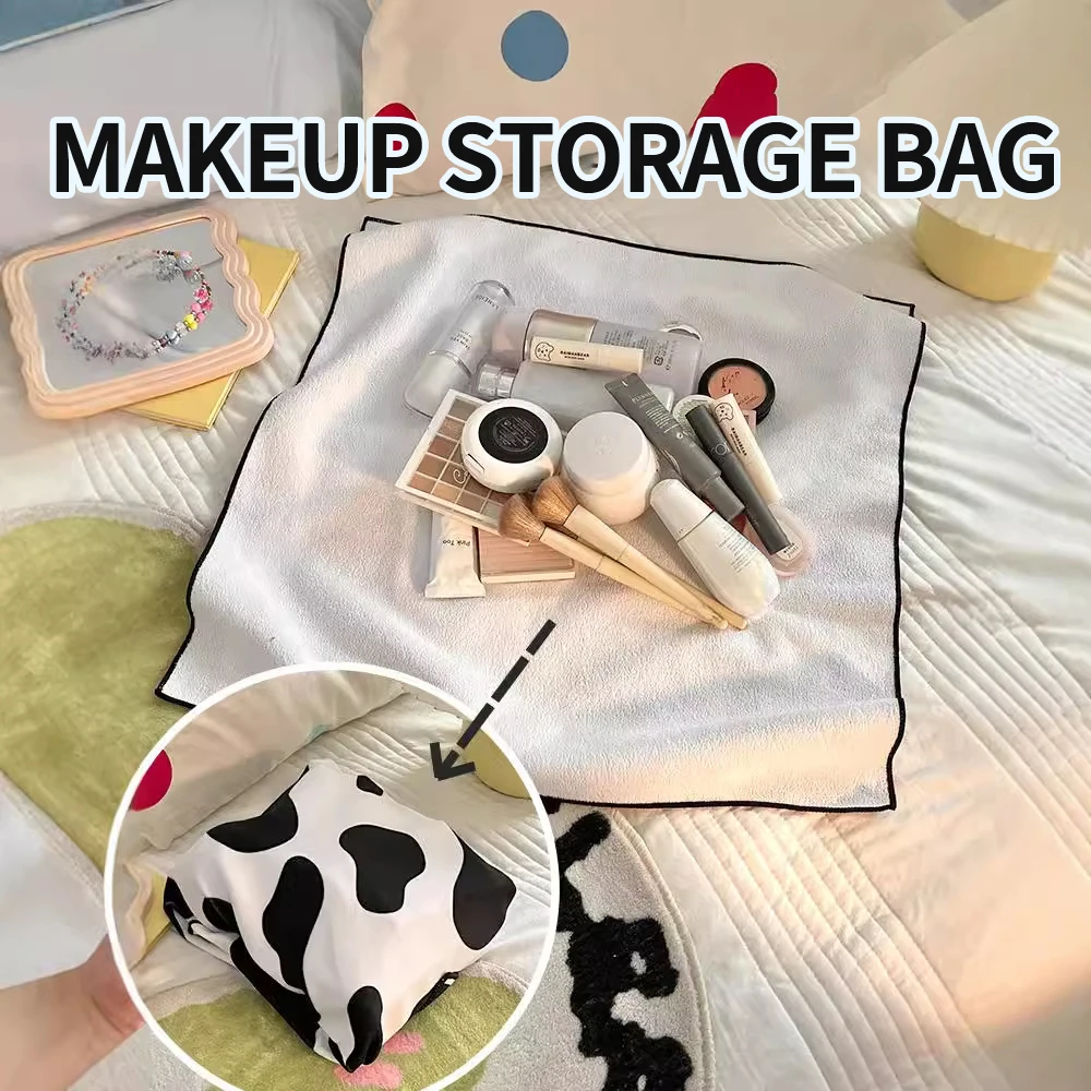 Lazy people hundred patch cloth makeup bag large capacity skin care products travel portable self-adhesive magic cloth Camera pa