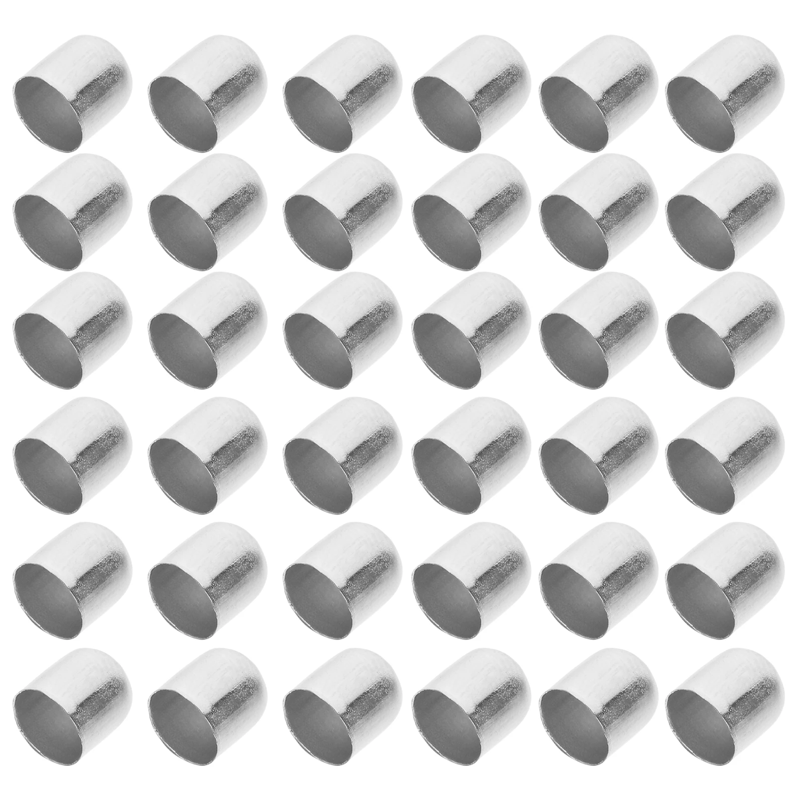 

100pcs Earring Accessories Fiber Tassel End Cap Crimp End Cap Jewelry Making Supplies Durable DIY Gifts Charm Creating