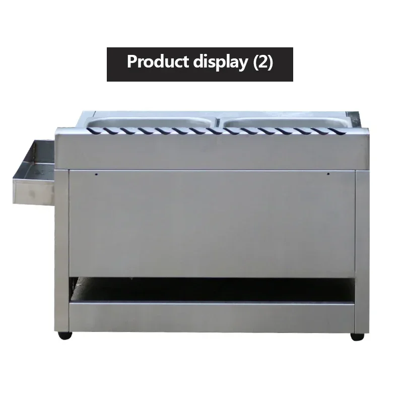 Friggitrice a gas elettrica in acciaio inossidabile 220v Friggitrice a gas doppia pentola Stufa per noodle Friggitrice a vapore Cucina Macchina per patatine fritte