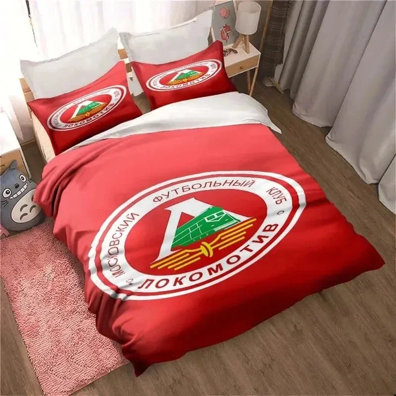 3D Print FC Lokomotiv Moscow Football Bedding Set Single Twin Full Queen King Size Bed Set Aldult Kid Bedroom