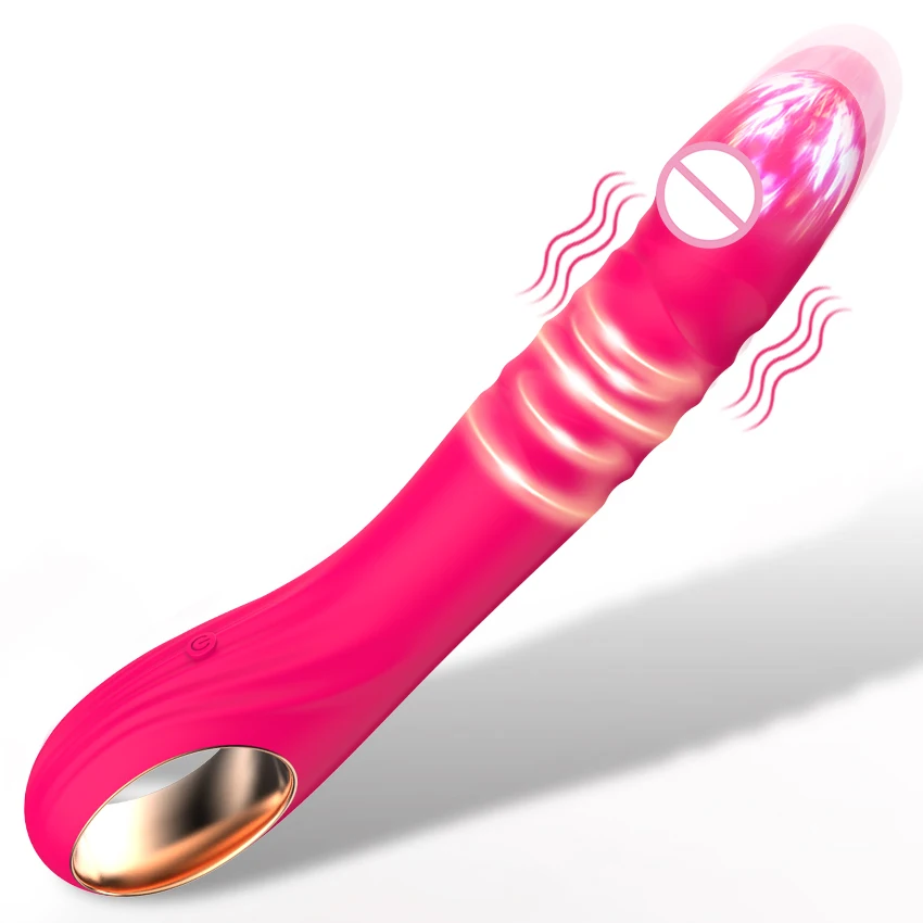 Telescopic Dildo Vibrator 10 Thrusting Modes Anal G Spot Clitoral Stimulator Massager for Women Couples Sex Toys Adult Products