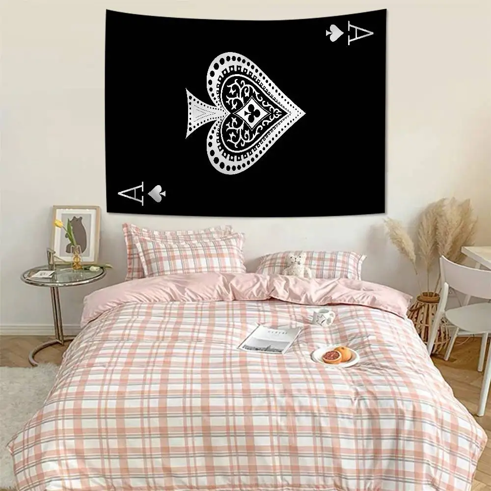 Ace of Spade Colorful Tapestry Wall Hanging Bohemian Wall Tapestries Mandala Wall Hanging Sheets
