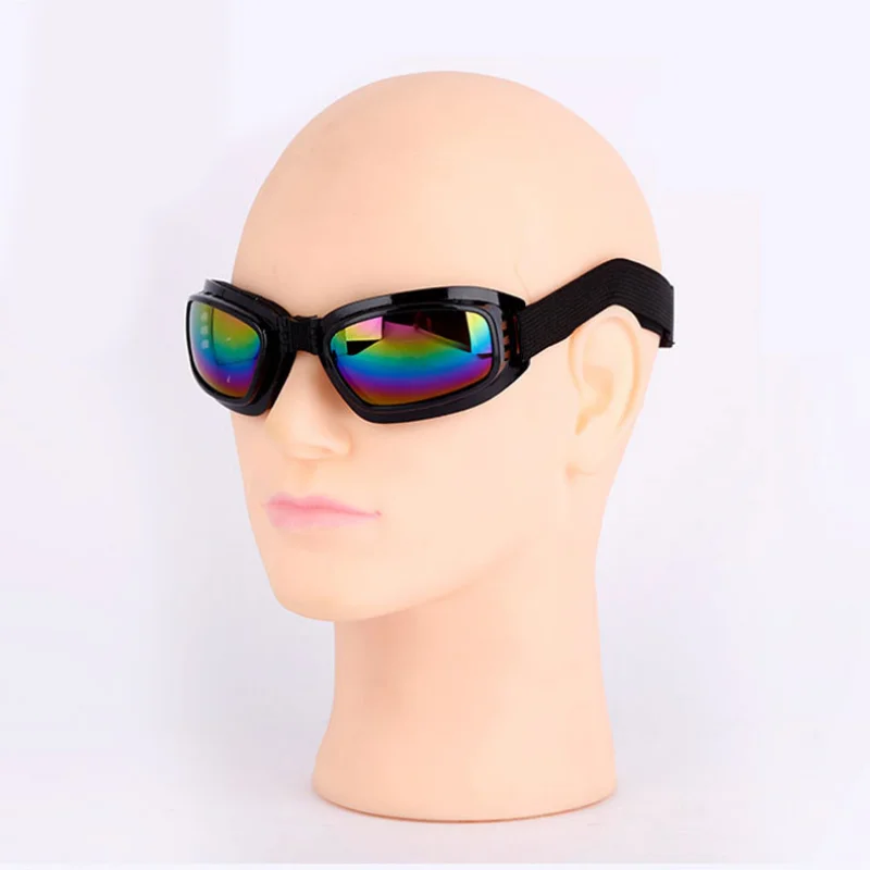 Motorcycle Glasses Motocross Sunglasses Sports Ski Goggles Windproof Dustproof Anti Glare Anti-UV Protective Gears Foldable