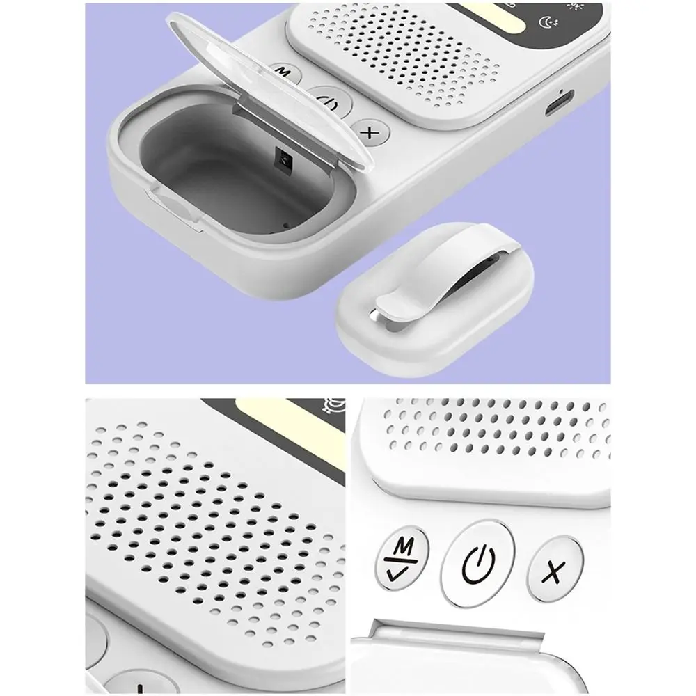 

Multi Functional Bedwetting Reminder Device Wireless Sensor White Noise Bedwetting Alarm Night Light Strong Vibration
