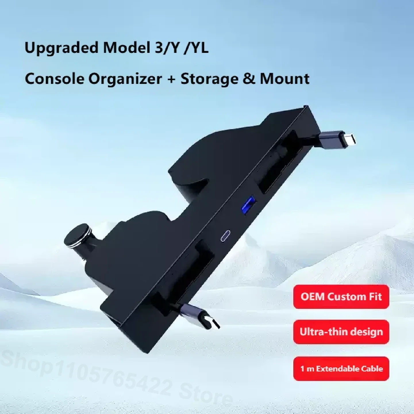 Adapt to Teslava 2025 Rejuvenation New model3Y Special Purpose Development Dock Central Control Charging Expansion USB