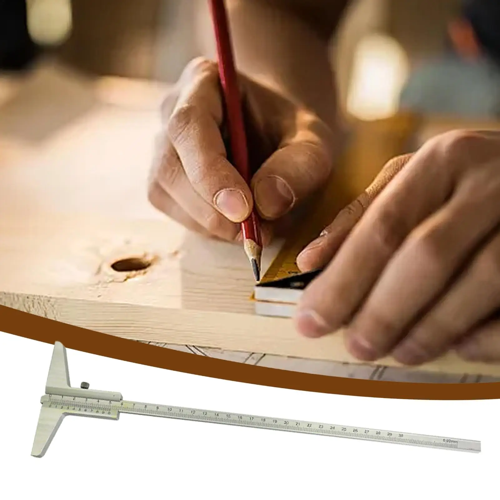 Vernier Calipers Aluminum Alloy DIY Woodworking Measurement Ruler Vernier Calipers Electronics Ruler For Hardware Molds Auto