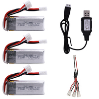 7.4V 300mah battery with charging cable for WLToys F959 XK DHC-2 A600 A700 A800 A430 RC Airplane RTF Spare Parts 2s 7.4v battery