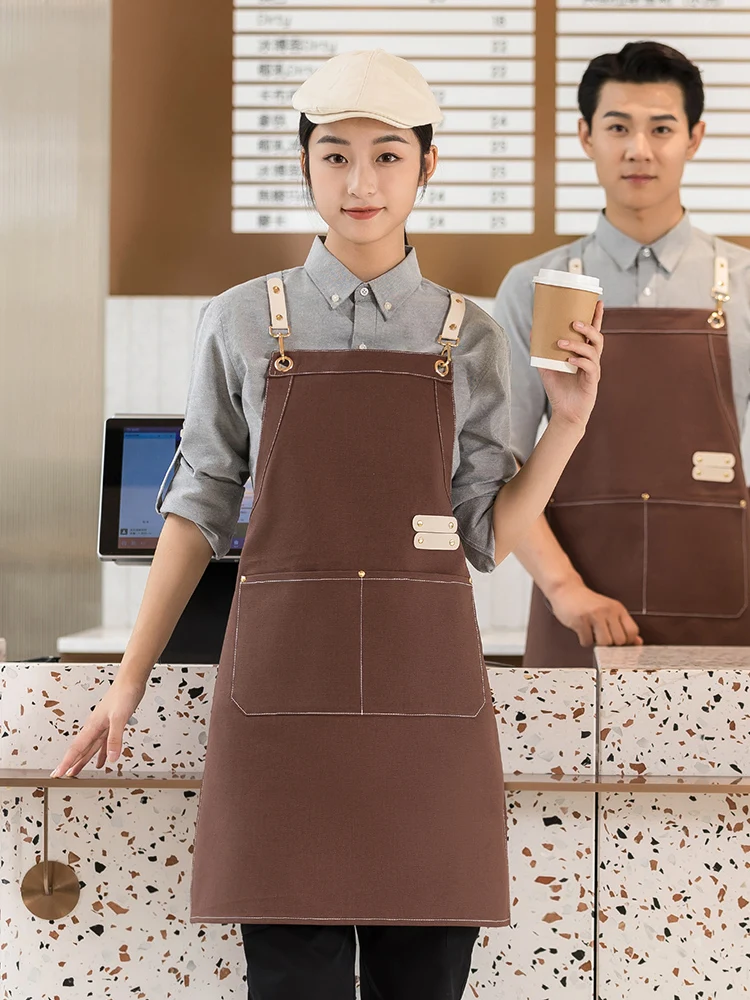 Tablier de Travail Universel pour Homme, Vêtement pour Restaurant, Café et Barman, Chamonix