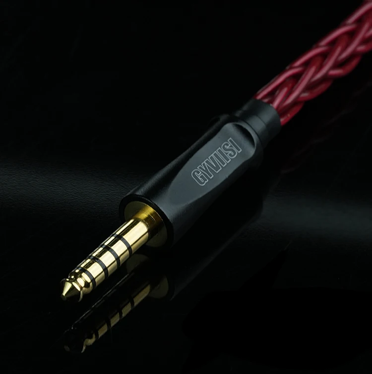 GYVIISI GVS-39 Red Maple Furukawa Kupferlegierung IEM HiFi Upgrade-Kabel 3,5/2,5/4,4 mm symmetrisch MMCX 0,78 mm 2PIN für Moondrop Aria – Detail 8