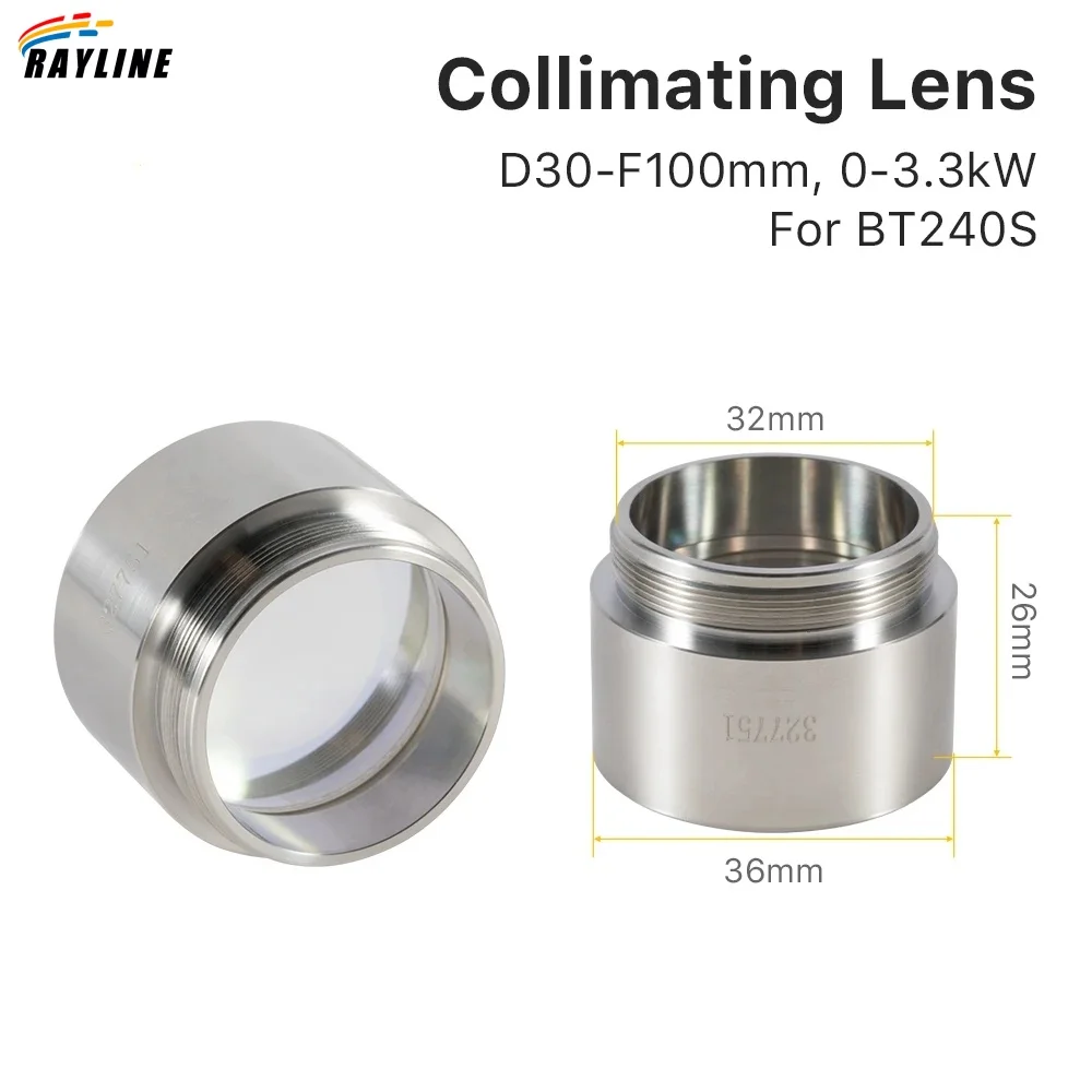 Original Raytools BM110/BM111/BT240S Collimating & Focusing Lens D30 with Lens Holder for Raytools Laser Cutting Head