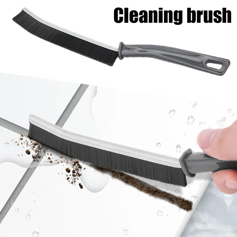 Window Tile Gap Brush Shelf Door Thin Slim Toilet Cleaning Brush Crevice Cleaner Brush Kitchen Bathroom Cleaning Tools Supplies