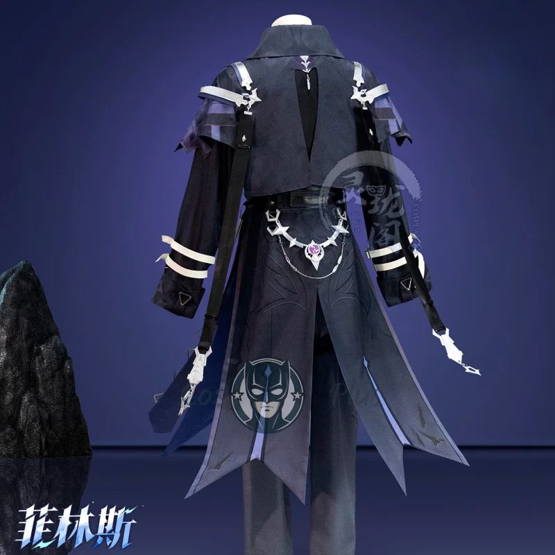 لعبة جينشين إمباكت كيريل تشودوميروفيتش فلينز أزياء تنكرية دعائم الزي كرنفال الهالوين مجموعة كاملة ملابس الحفلات والنساء والرجال