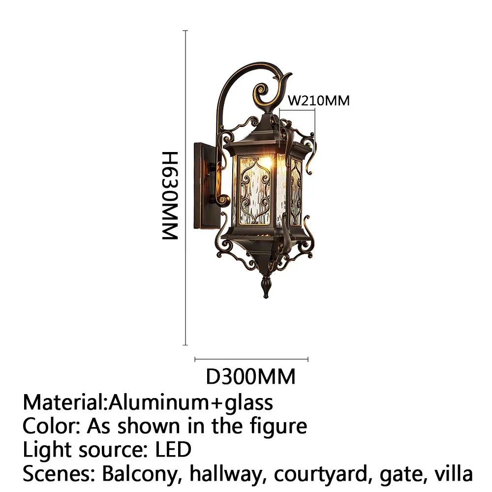 VIOLET Contemporary LED Outdoor Wall Lamps Electric Simplicity Waterproof Balcony Hallway Courtyard Villa Gate Hotel