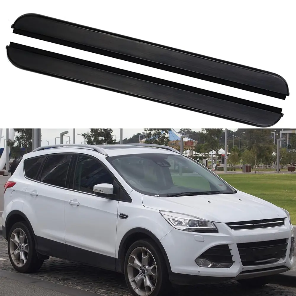 

Aluminium Alloy 2PCS Side Steps Running Boards Nerf Bars Side Pedal Fits for Ford Kuga Escape 2013-2019