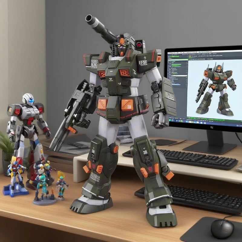 정품 반다이 풀 아머 건담 FA781 HGGTO 애니메이션 로봇 액션 피규어 수집 모델 장난감 조립 선물 어린이용