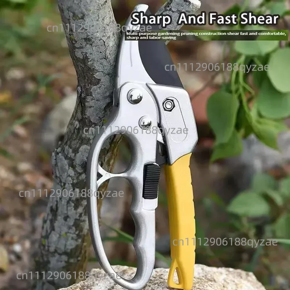 SK-85 Alloy Steel Garden Pruner 3X Leverage Ratchet for Heavy Duty Fruit Tree Branches