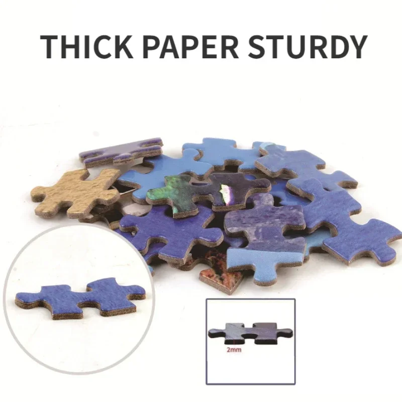 1000pcs Puzzle Paper Toys Famous Oil Painting Flower 1000 Pieces Jigsaw Puzzle Children Gift Adult Educational Puzzle