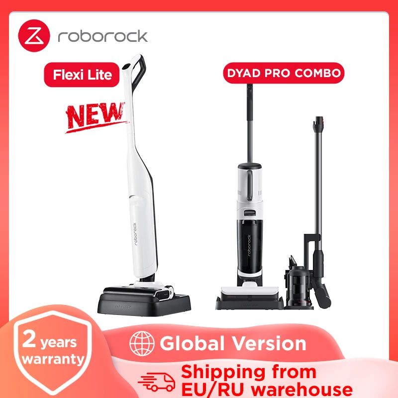 Roborock Dyad Pro Combo/ Dyad Pro Беспроводной пылесос 5-в-1 Пылесос для влажной и сухой уборки 17000Па Всасывание Самоочистка и самосушка App