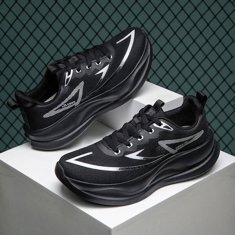 2026 新しい男性スポーツシューズ超軽量メッシュプラットフ - Shock Absorbing Gym Trainers のレビューと価格