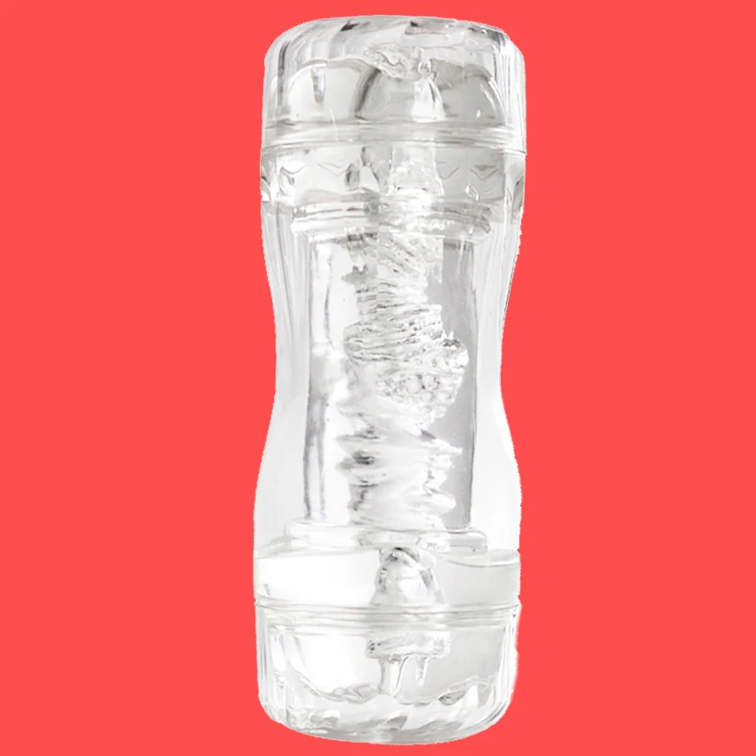 Male Masturbator Cup Soft Pussy Sex Toys Transparent Vagina Anal Adult Endurance Exercise Supplies Vacuum Pocket Cup for Men 18