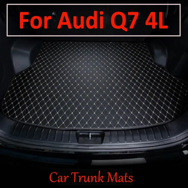 Car Trunk Mat For Audi Q7 4L 5-Seat 2006-2015 07 08 09 10 11 12 13 14 Custom  Accessories Auto Interior Decoration