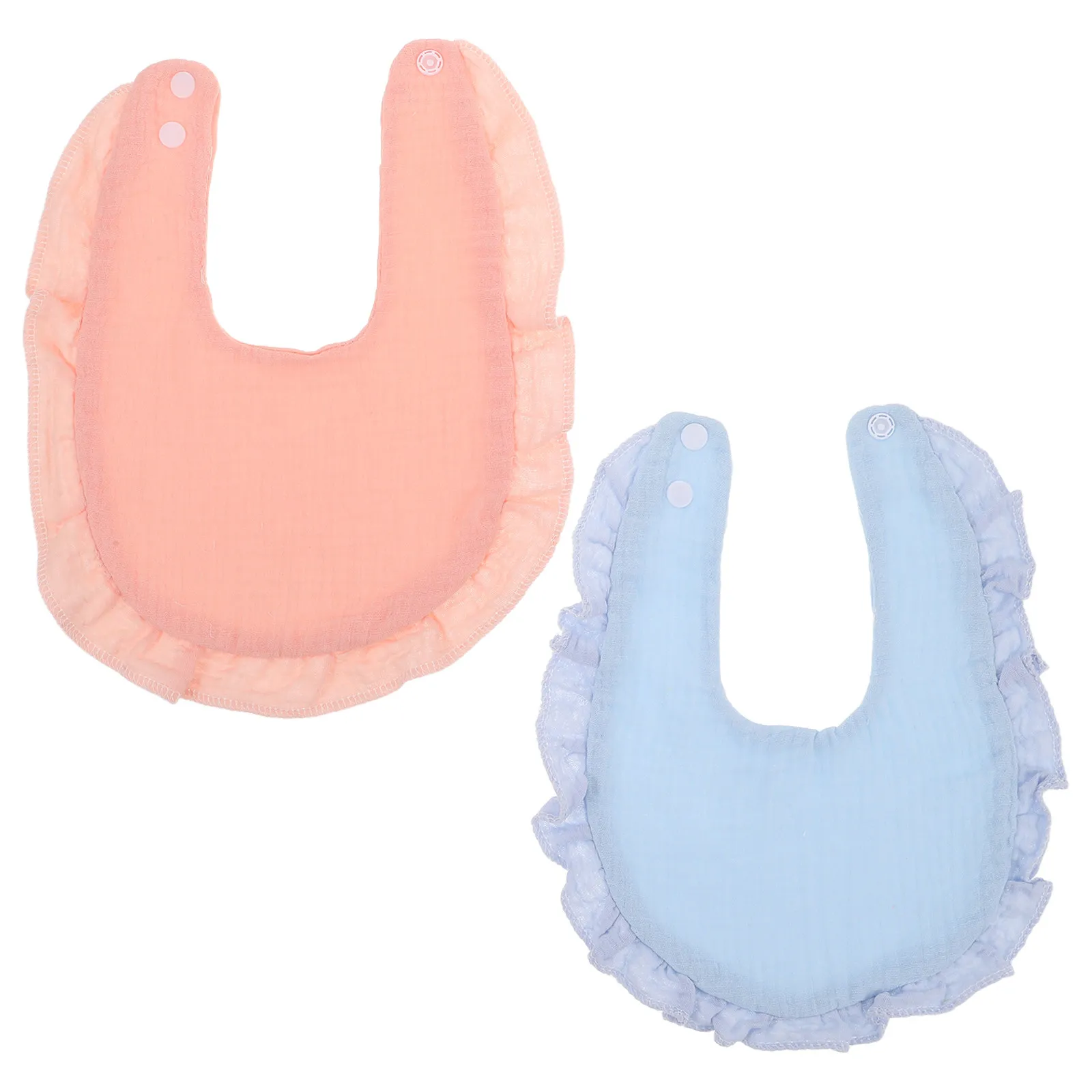 

2Pcs Baby Infant Bibs Soft Absorbent Gauze Bandana Feeding Drooling Teething Bibs Newborn Cute Soft Comfortable