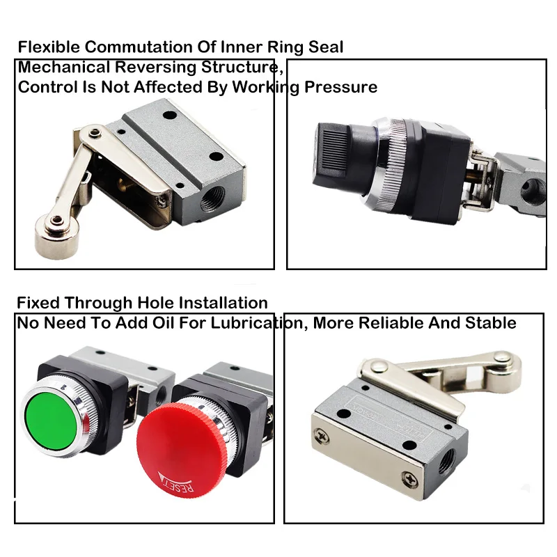 MOV-01 MOV-02 MOV-03 MOV-03A 空気圧 2 位置 3 方 1 入力 1 出力メカニカルバルブ方向弁
