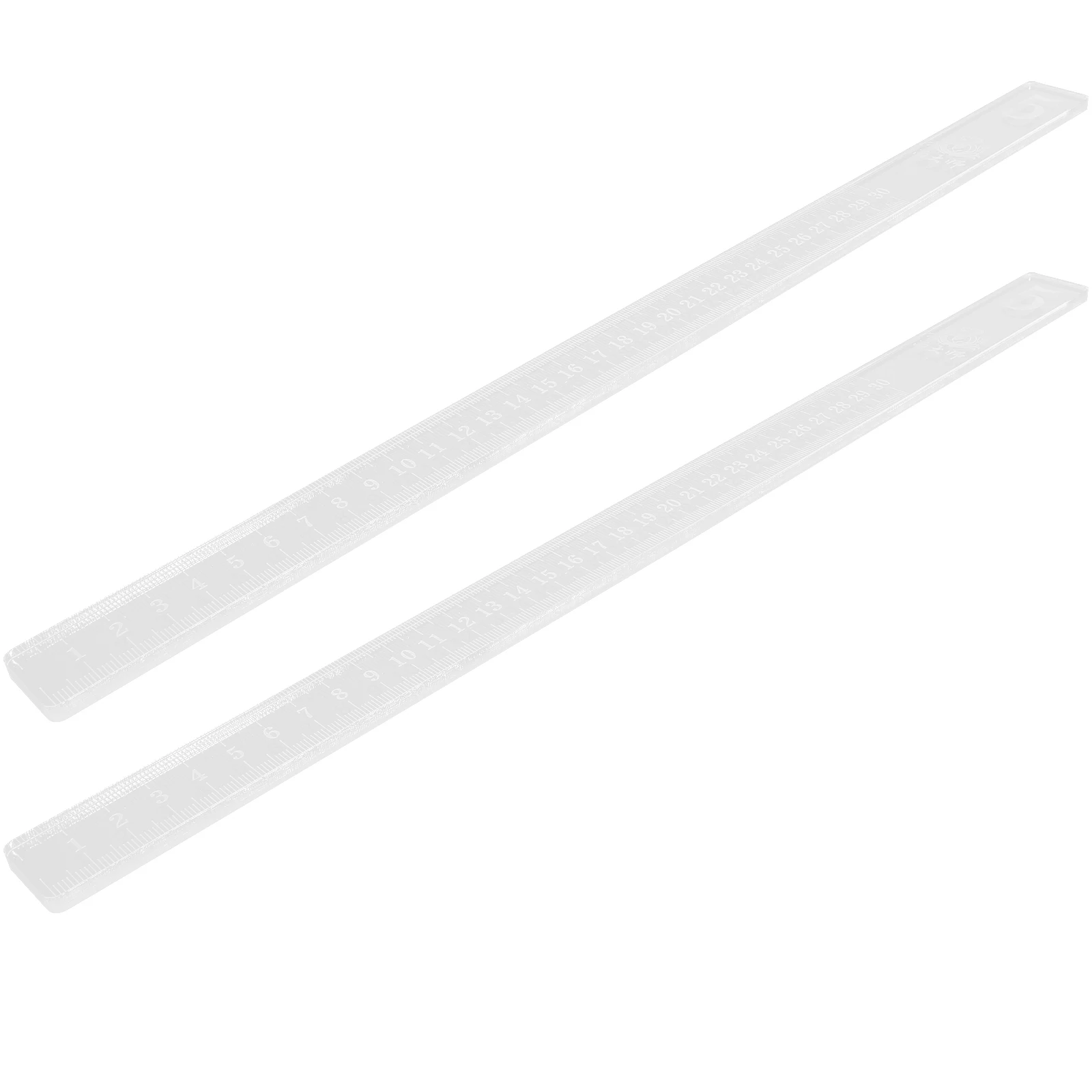 

1Pair Acrylic Baking Ruler Safe Visualize Scale Kneading Pad Thickness Guide for Cookies Snacks Pastry