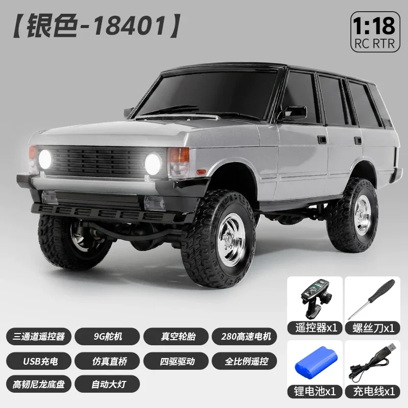 LDRC LD18401 PRO 4WD RC Crawler FOC Brushless Waterproof Vintage Off Road Remote Control Hobby Car Toy for Kids Adults