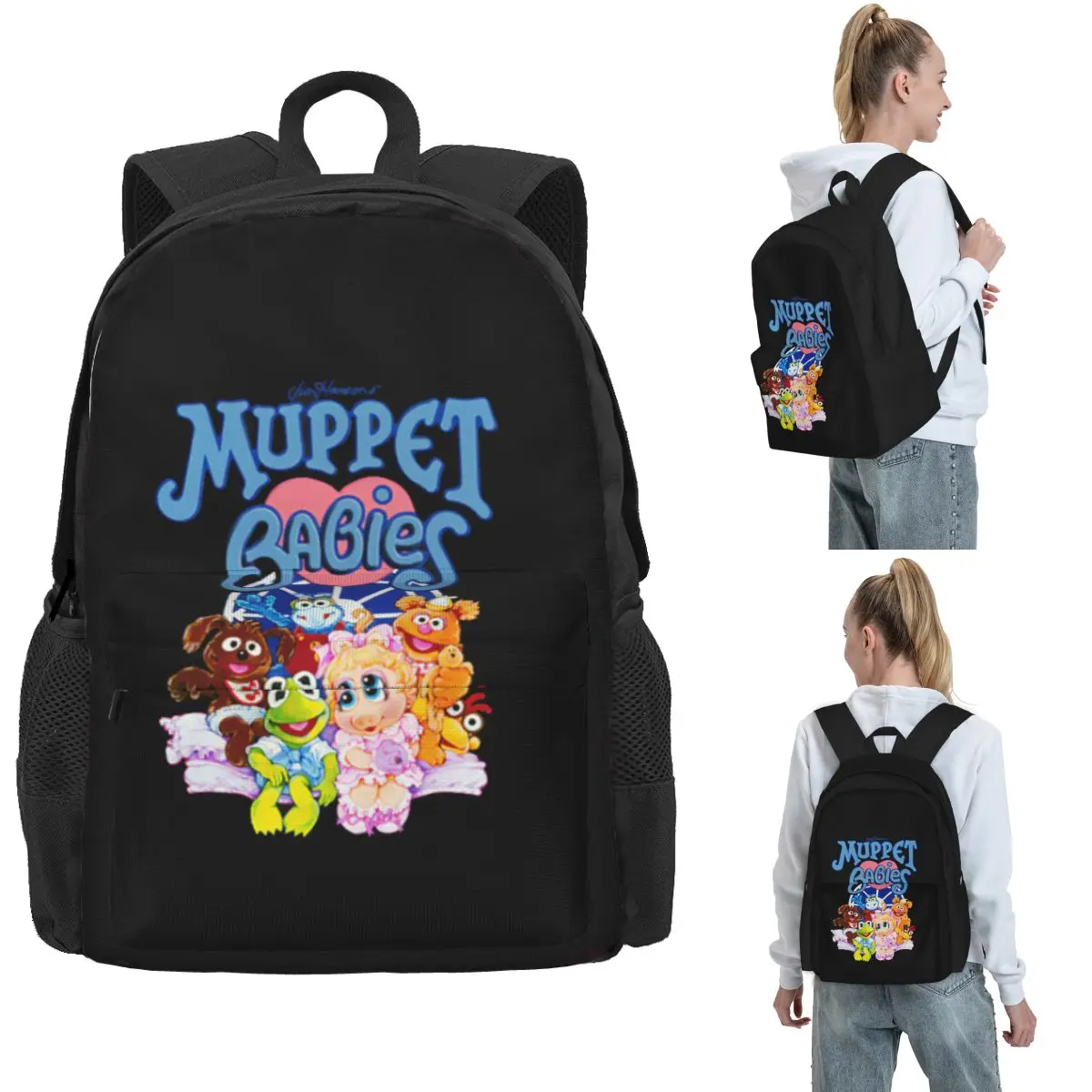Mochila Muppet Babies, gran oferta, mochila de gran capacidad para niños, mochila escolar, bolsos de hombro para hombres y mujeres