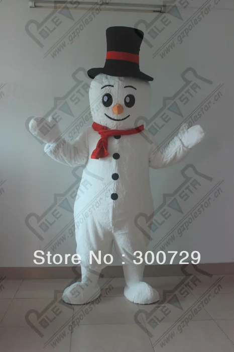 Nieuwe Volwassen Karakter Sneeuwpop Mascotte Kostuum Halloween Kerst Jurk Full Body Props Outfit Mascotte Kostuum