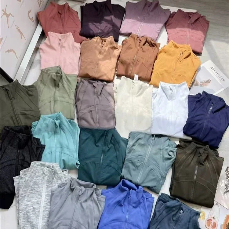 

Lemon Women Definition Jacket Naked Yoga Coat Long Sleeve Crop Top Zipper Fitness Running Shirts Workout Clothes Sportswear