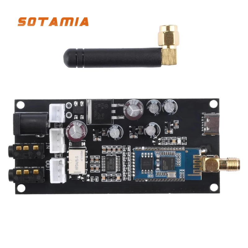 SOTAMIA 1PCS APTX QCC3034 Gemodificeerde Eindversterker Audio DIY Bluetooth 5.1 Lossless Decodering Board Nul Ruis PCM5102A