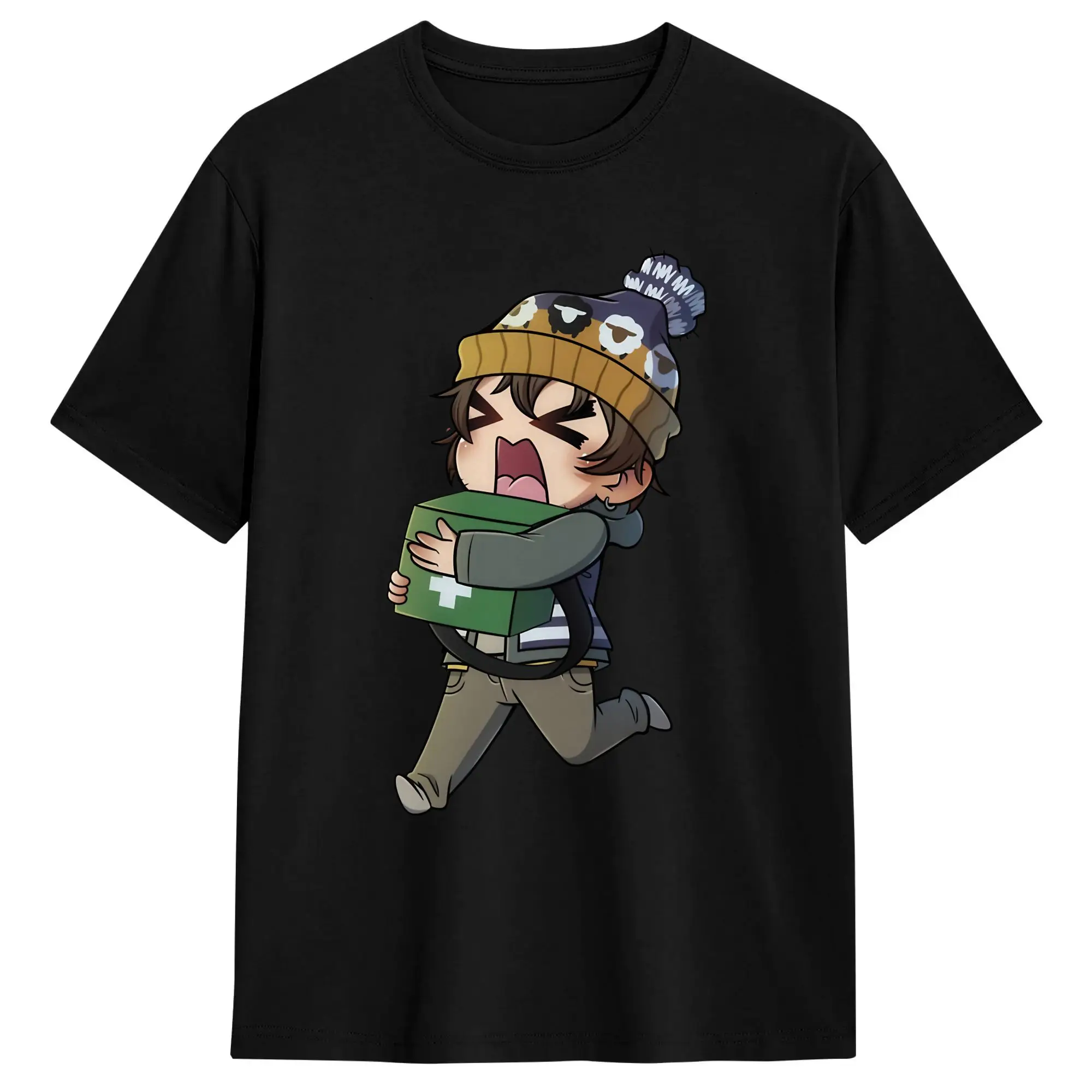 Bryan Hodukavich Chibi Medical Courier T-Shirts  Cotton Tops Vintage Short Sleeves T Shirt O Neck Trendy Cool Casual Tee Shirt