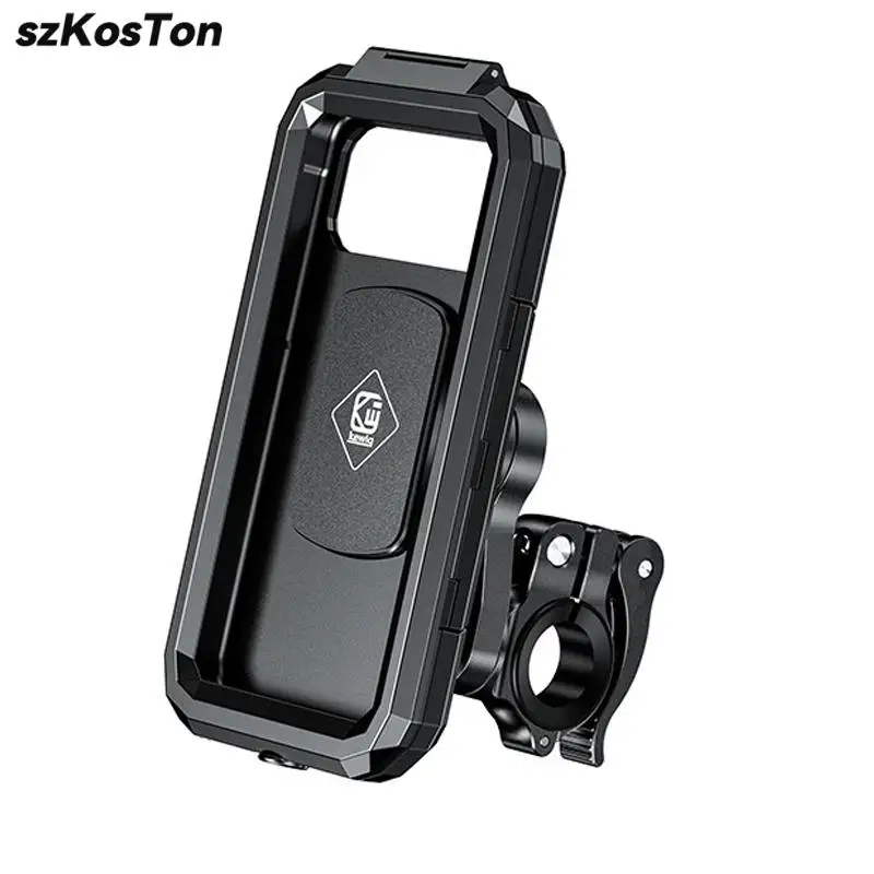 

Waterproof Motorcycle Phone Mount 360 Rotation Bike Cellphone Holder Touch Screen For 5.5-6.8" Smartphones Bicycle Motorbike