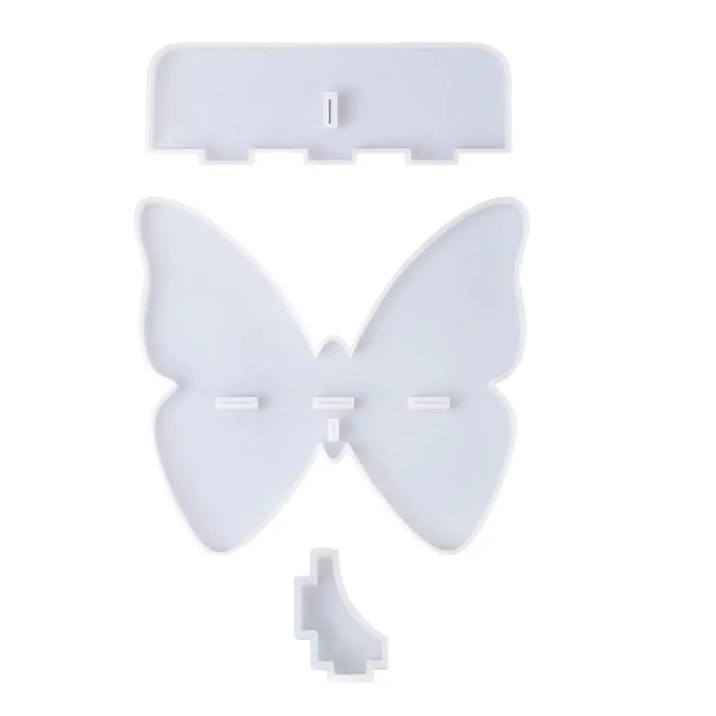 

Butterfly-Shape Storage Rack Mold DIY Silicone Holder Flexible Transparent Easy Clean Creative Craft Making Add Decorations