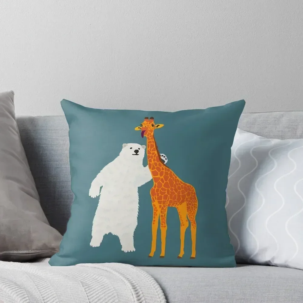 polar bear and giraffe, love is love Throw Pillow Cushion Cover christmas cushions covers Pillowcases For Pillows pillow