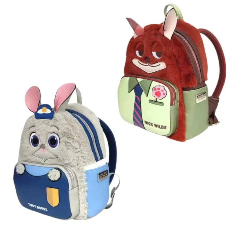 

【New】In Stock Disney Zootopia Series Judith Nick Backpack Winter Backpack Cartoon Backpack Christmas Surprise Gift